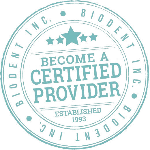 Become a Biodent Certified Provider seal