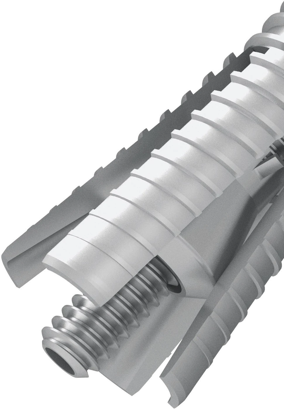 Detail of the Ultratooth apical end with the expansion legs deployed